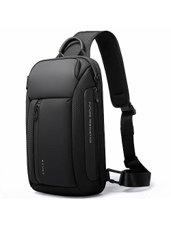 BANGE Sling Bag, Waterproof Men's Chest Bag Shoulder bags Crossbody Sling Backpack for Men