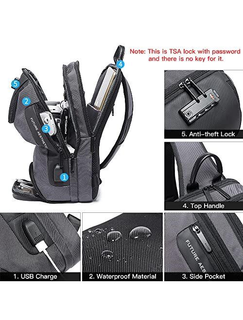 BANGE Sling Bag, Waterproof Men's Chest Bag Shoulder bags Crossbody Sling Backpack for Men