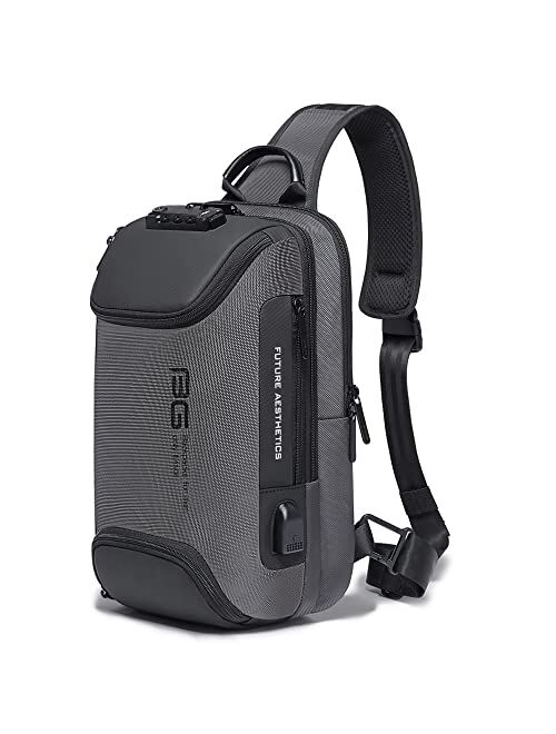 BANGE Sling Bag, Waterproof Men's Chest Bag Shoulder bags Crossbody Sling Backpack for Men