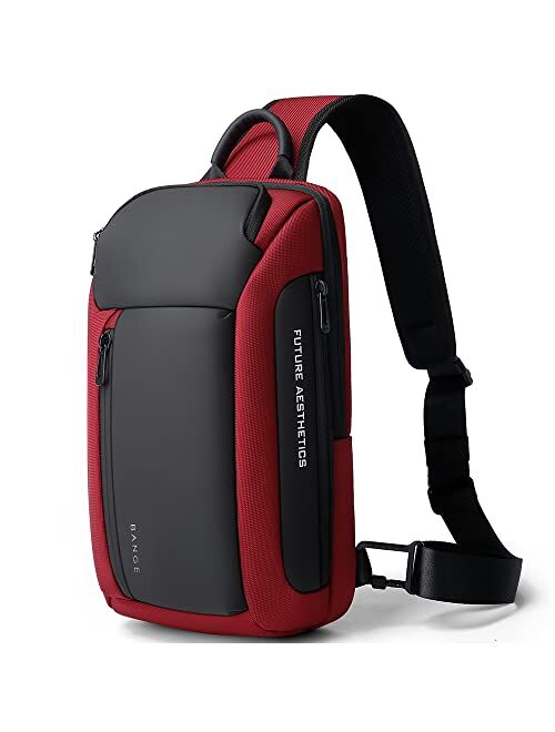 BANGE Sling Bag, Waterproof Men's Chest Bag Shoulder bags Crossbody Sling Backpack for Men