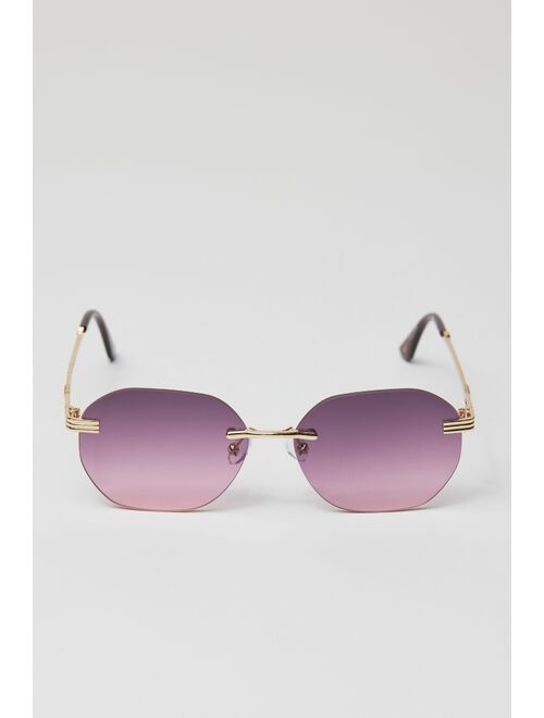 Urban Outfitters Castro Rimless Square Sunglasses