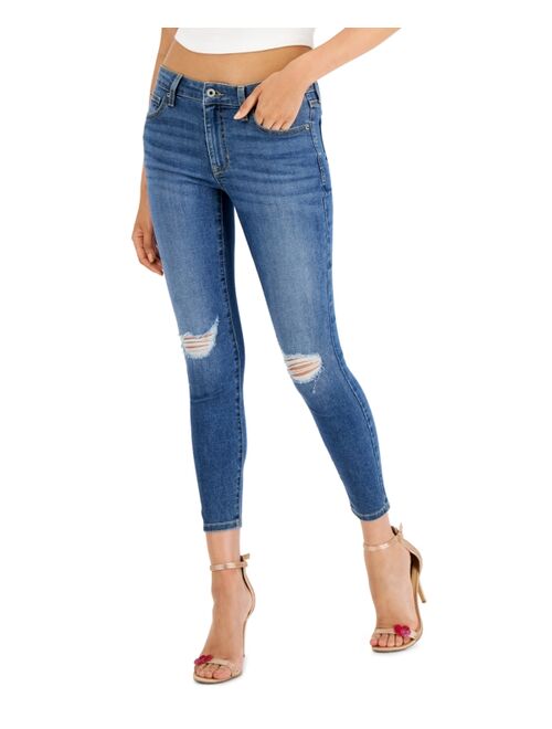 Celebrity Pink Juniors' Mid Rise Skinny Ankle Jeans