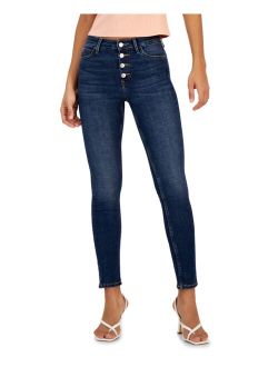 JEANS Women's High-Rise Button-Fly Skinny Jeans