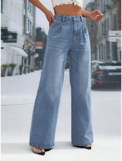 Washed Wide Leg Jeans