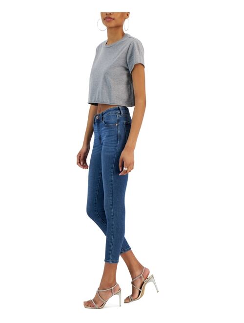 Celebrity Pink Juniors' Cropped Ankle Skinny Jeans