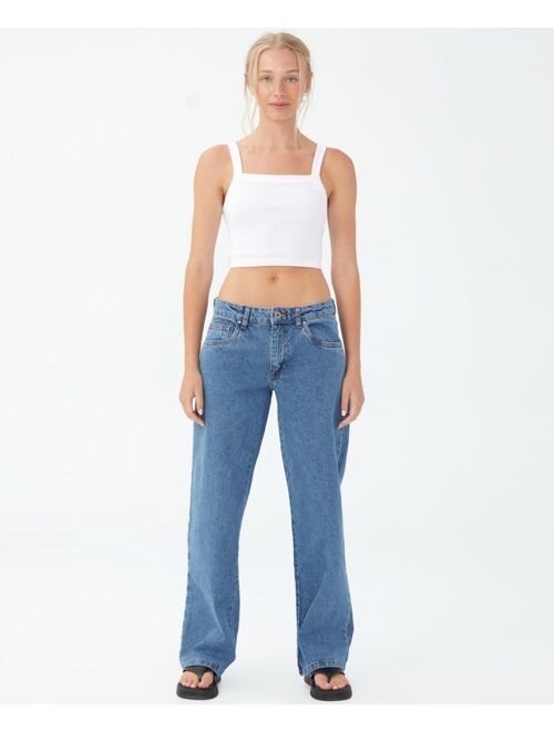 COTTON ON Women's Low Rise Straight Jeans