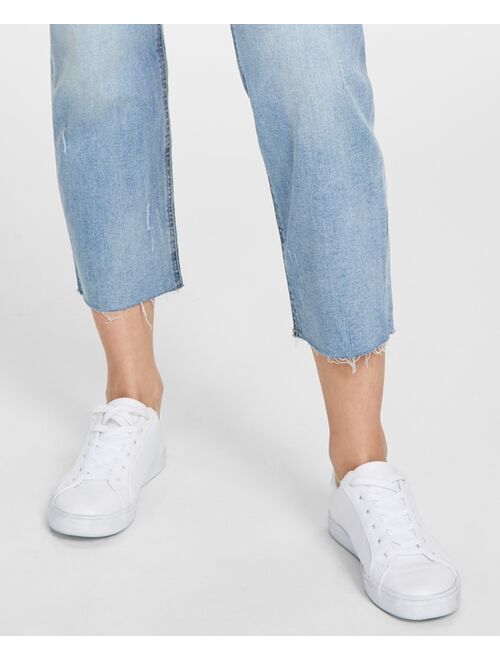 Tommy Jeans High-Rise Straight-Leg Cropped Jeans