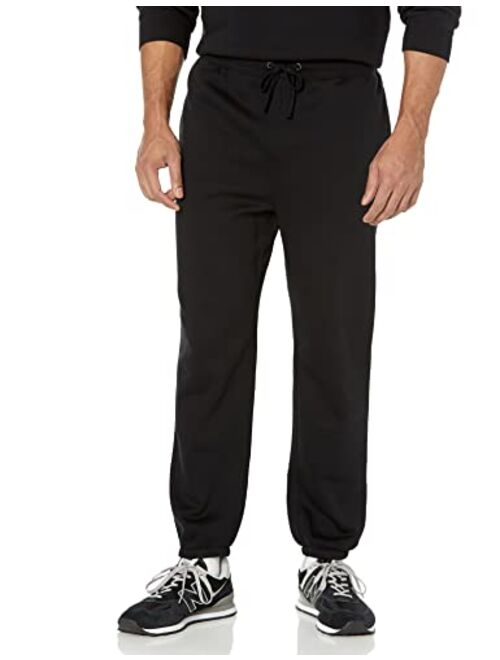 Amazon Essentials Men's Relaxed-Fit Closed-Bottom Sweatpants (Available in Big & Tall)