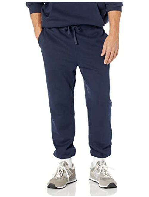 Amazon Essentials Men's Relaxed-Fit Closed-Bottom Sweatpants (Available in Big & Tall)