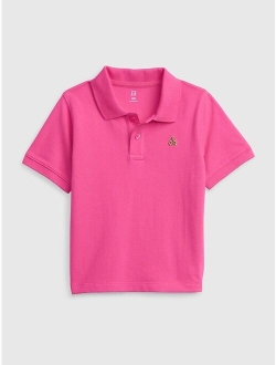 Toddler 100% Organic Cotton Pique Polo