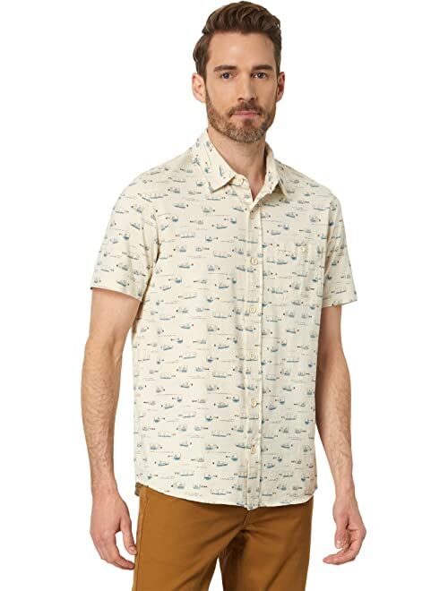 L.L.Bean Lakewashed Organic Short Sleeve Button-Down