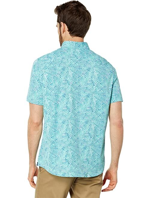 Southern Tide Short Sleeve Intercoastal Vibin Palm Sport Shirt