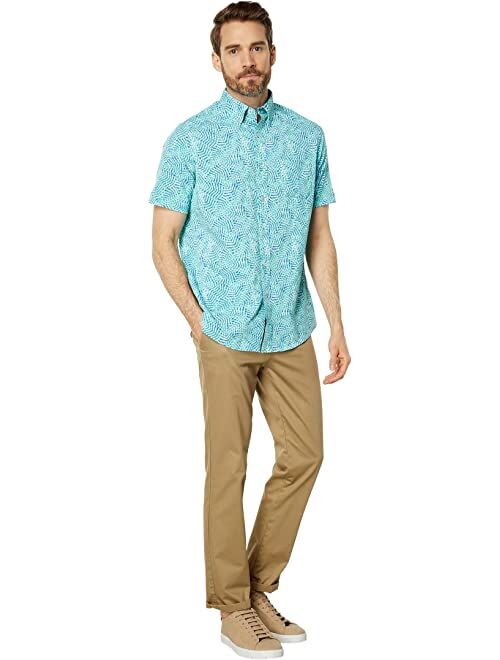 Southern Tide Short Sleeve Intercoastal Vibin Palm Sport Shirt