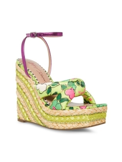 Women's Pansie Floral Wedge Sandals