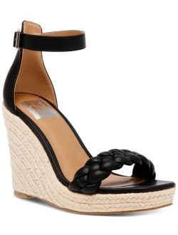 DV DOLCE VITA Women's Harriat Braided Espadrille Platform Wedge Sandals