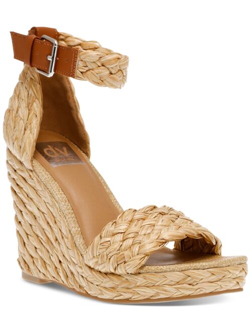 DV DOLCE VITA Women's Harriat Braided Espadrille Platform Wedge Sandals