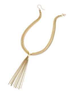 Multi-Chain Tassel Long Lariat Necklace, 28"   3" extender, Created for Macy's