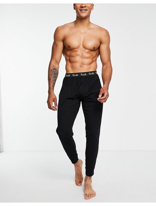 French Connection lounge pants in black