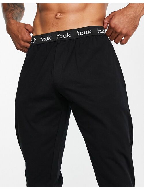 French Connection lounge pants in black