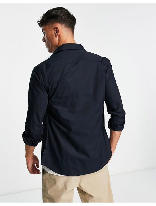 French Connection long sleeve shirt in navy