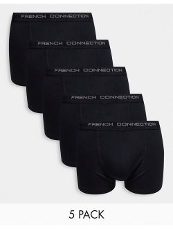 5 pack boxers in black