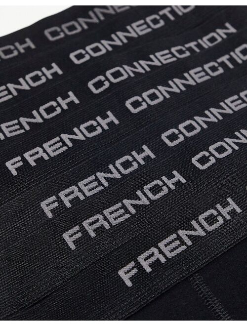 French Connection 5 pack boxers in black