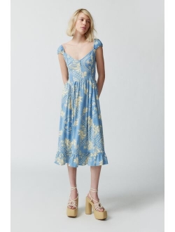 UO Elenor Printed Midi Dress