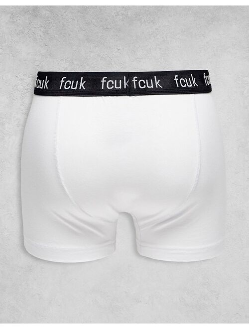 French Connection 3 pack boxers in black and white