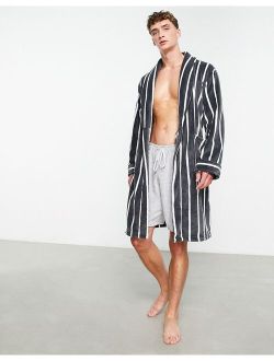 robe in light gray stripe