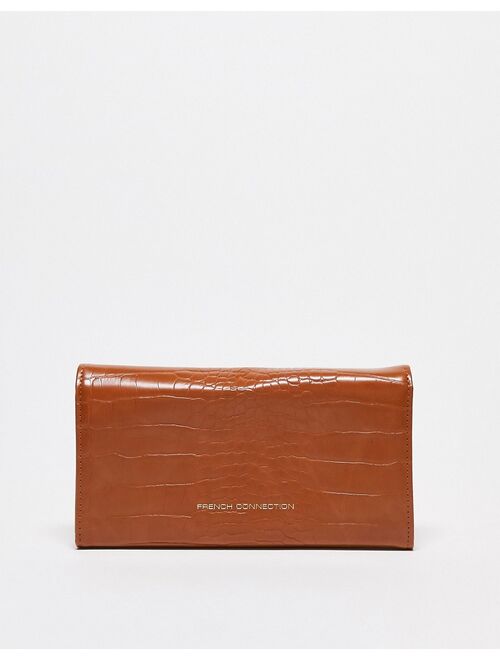 French Connection ring wallet in tan