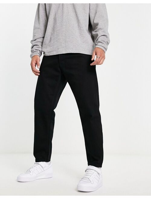 Pull&Bear standard fit jeans in black