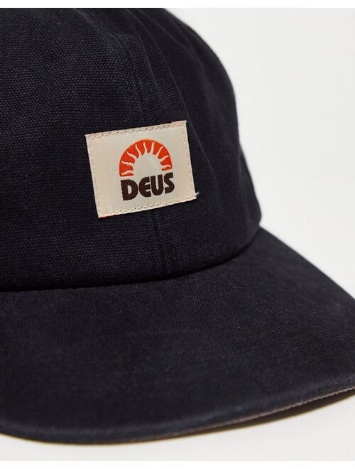 Deus Ex Machina utah canvas cap in black