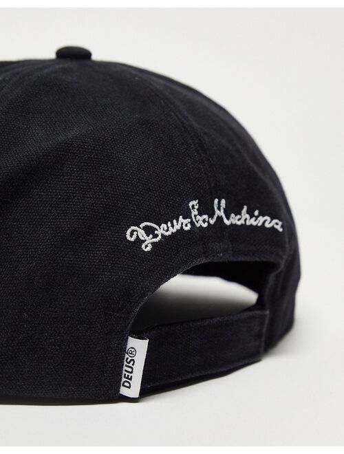 Deus Ex Machina utah canvas cap in black