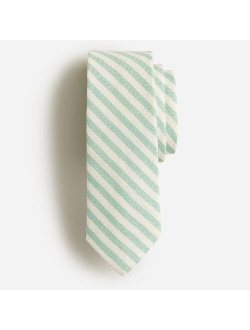 Silk-linen blend tie