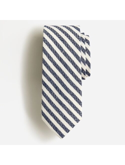 Silk-linen blend tie