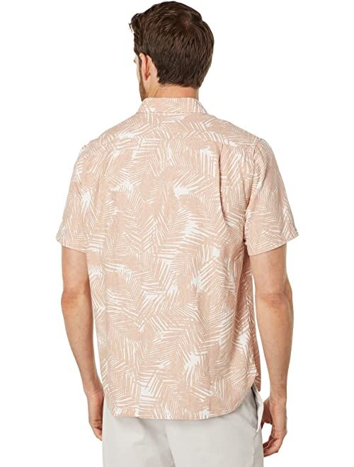 Vince Palm Print Short Sleeve