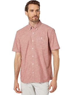 Comfort Stretch Chambray Shirt Short Sleeve Traditional Fit