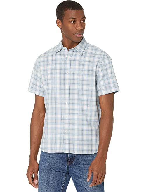 Vince Moonlit Shadow Plaid Short Sleeve