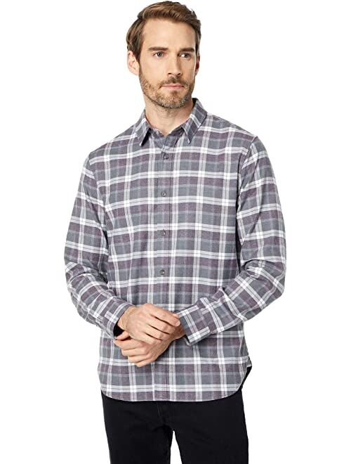 Vince Melange Plaid Long Sleeve