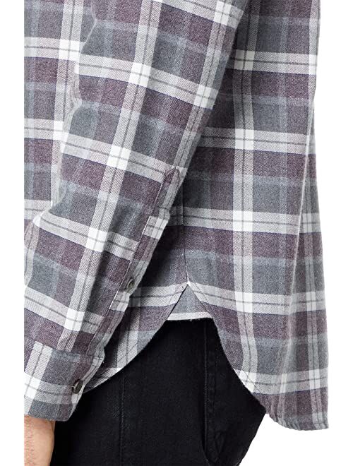 Vince Melange Plaid Long Sleeve