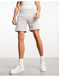 basic jersey short in gray