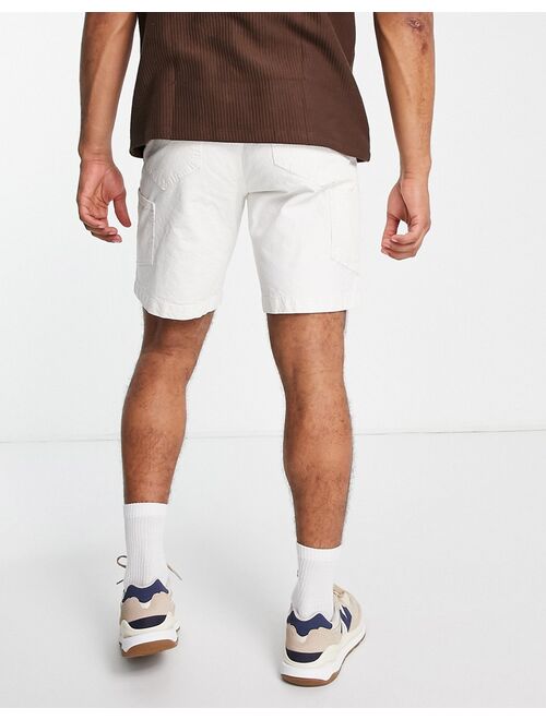 Pull&Bear loose relaxed fit shorts in stone