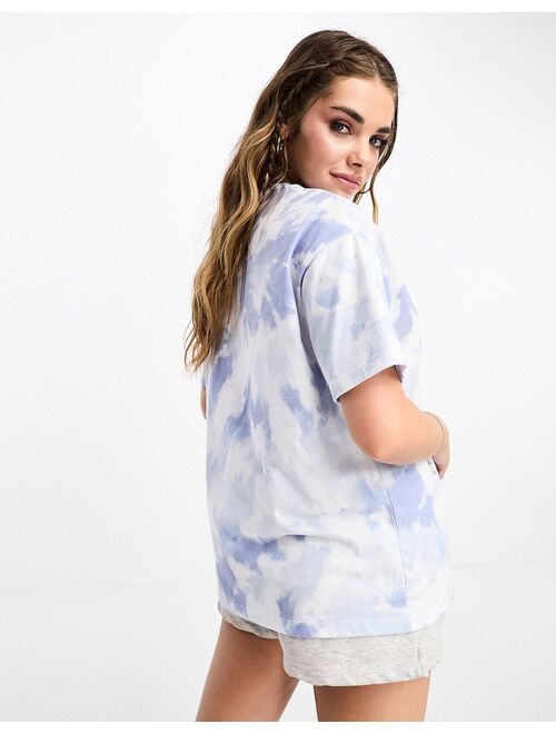 Pull&Bear tie dye graphic t-shirt in blue