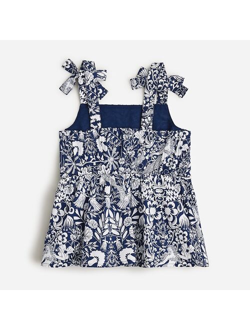 J.Crew Girls' tie-shoulder tank top in siren floral