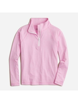 Girls' active half-zip