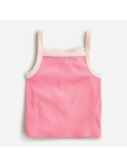 Girls' ribbed cropped tank top