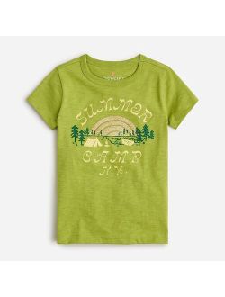 Girls short-sleeve "Summer camp" graphic T-shirt