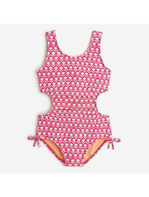 J.Crew Girls' cutout one-piece swimsuit with UPF 50+