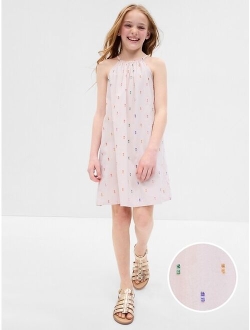 Kids Shiny Halter Dress