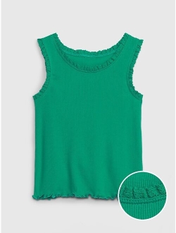 Toddler Rib Lace Tank Top